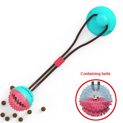 Silicone Suction Cup Tug Interactive Dog Ball Toy