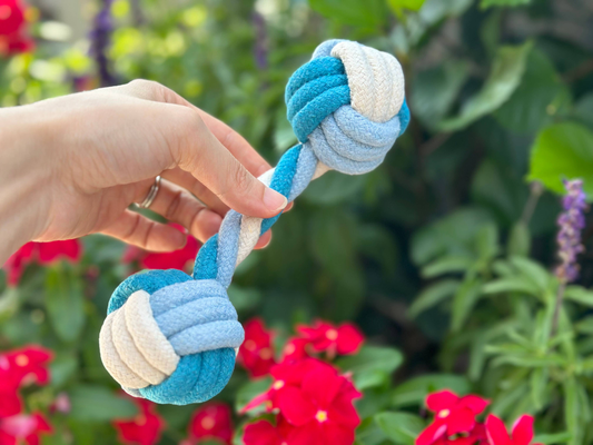 Eco-friendly Rope Chew and tug Toys 4 Piece Set